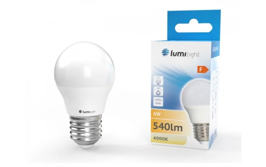 Lumilight Żarówka LED kulka G45 E27 6W Mleczna Neutral Sale
