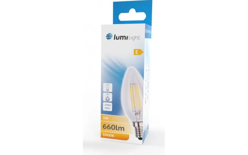 Lumilight Żarówka LED świeca C35 FLM E14 5W Ciepła Sale