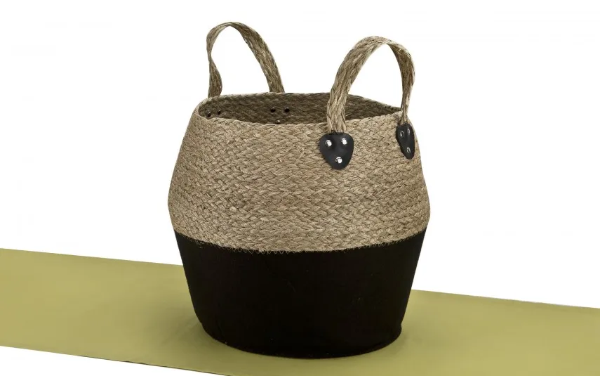 Mondex Bali kosz L 38x30x34 cm czarny Boho Fashion