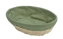 MPLCo Bambusowy koszyk dekoracyjny 29x21x7 owalny Clearance