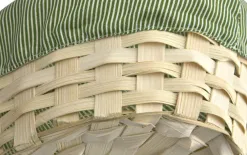 MPLCo Bambusowy koszyk dekoracyjny 29x21x7 owalny Clearance