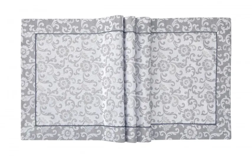 Witek Home Bieżnik na stół 50x150 cm Cancun 007 Szary plamoodporny Fashion