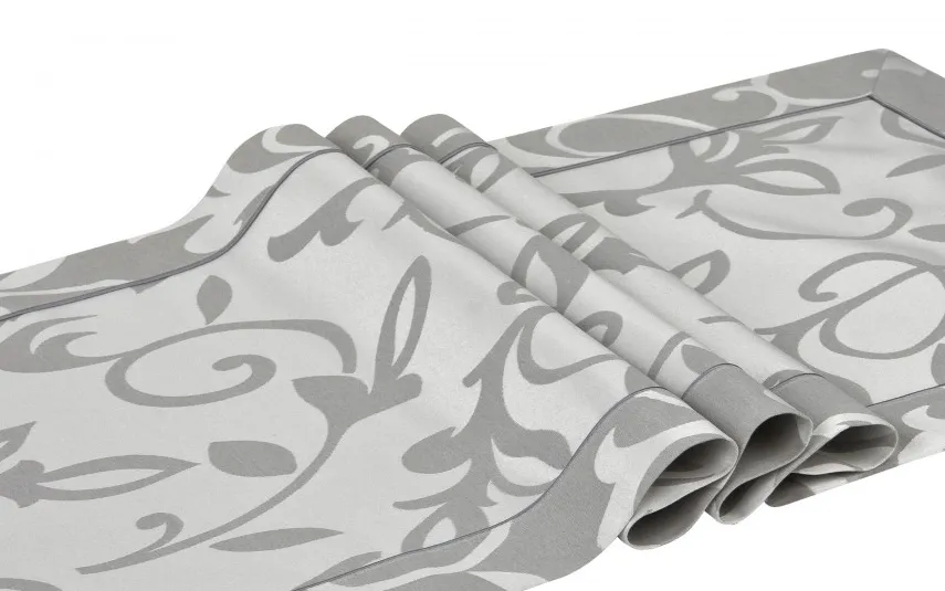 Witek Home Bieżnik na stół 50x150 cm Cuzco 007 Szary plamoodporny Fashion