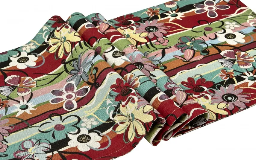 Witek Home Bieżnik na stół 50x150 cm Eden 5028/410 gobelinowy Hot