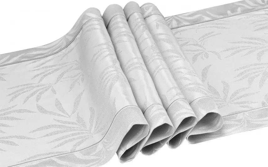 Witek Home Bieżnik "POLONIA" 50x150 cm srebrny Fashion