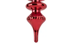 Ewax Bombka sopel 30 cm czerwono-biała plastikowa Outlet