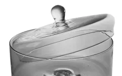 Sigma Glass Bomboniera szklana z pokrywą 20 cm Sigma 1624 Fashion