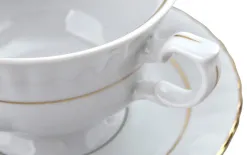 Chodziez Bulionówka 400 ml + spodek Iwona B014 Złota Linia Clearance