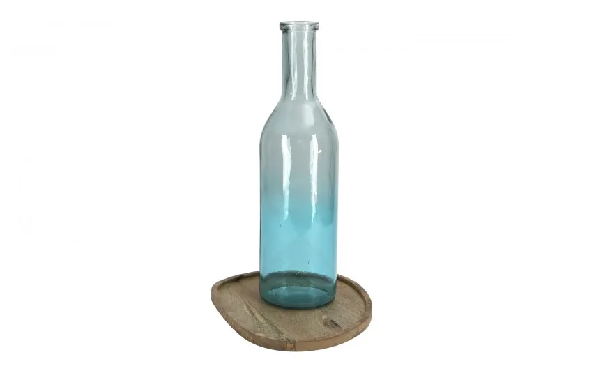 San Miguel Butelka ozdobna 50 cm Retro niebieska 4767 Hot