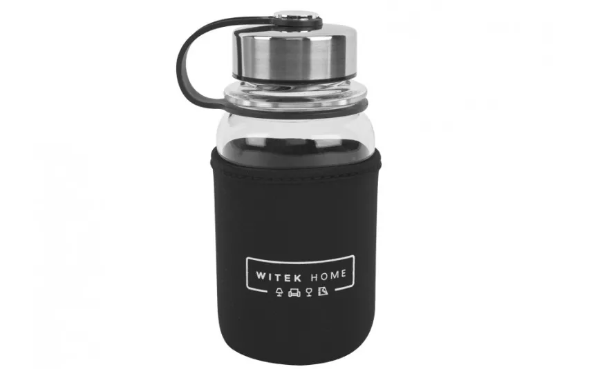 Witek Home Butelka szklana/termos 700ml w pokrowcu Outlet