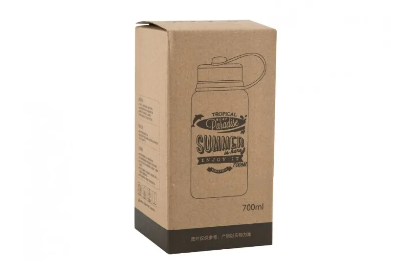 Witek Home Butelka szklana/termos 700ml w pokrowcu Outlet
