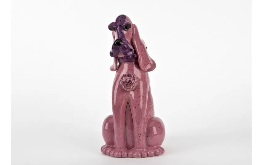 Witek Home Ceramiczna skarbonka Pies różowy New