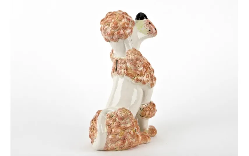 Witek Home Ceramiczna skarbonka Pies Pudel Biały Sale