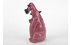 Witek Home Ceramiczna skarbonka Pies różowy New