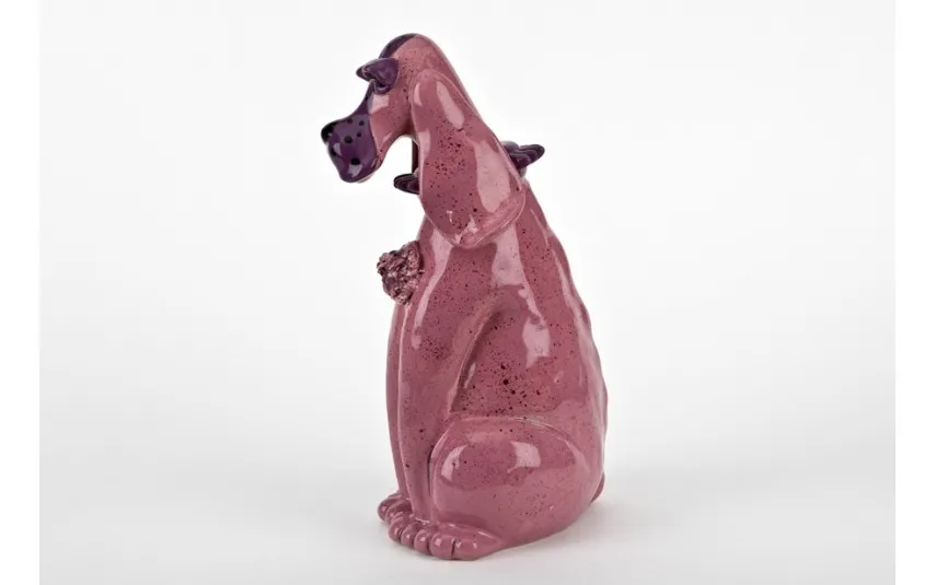 Witek Home Ceramiczna skarbonka Pies różowy New