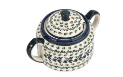 Boleslawiec Cukiernica 350 ml z pokrywką GU-885 Bolesławiec Dekor 1165A Hot