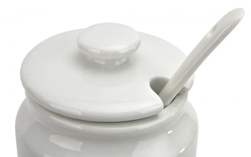 MPLCo Cukierniczka porcelanowa 180 ml z łyżką i pokrywką Online