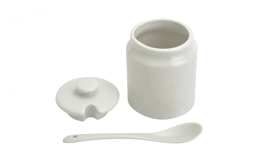 MPLCo Cukierniczka porcelanowa 180 ml z łyżką i pokrywką Online