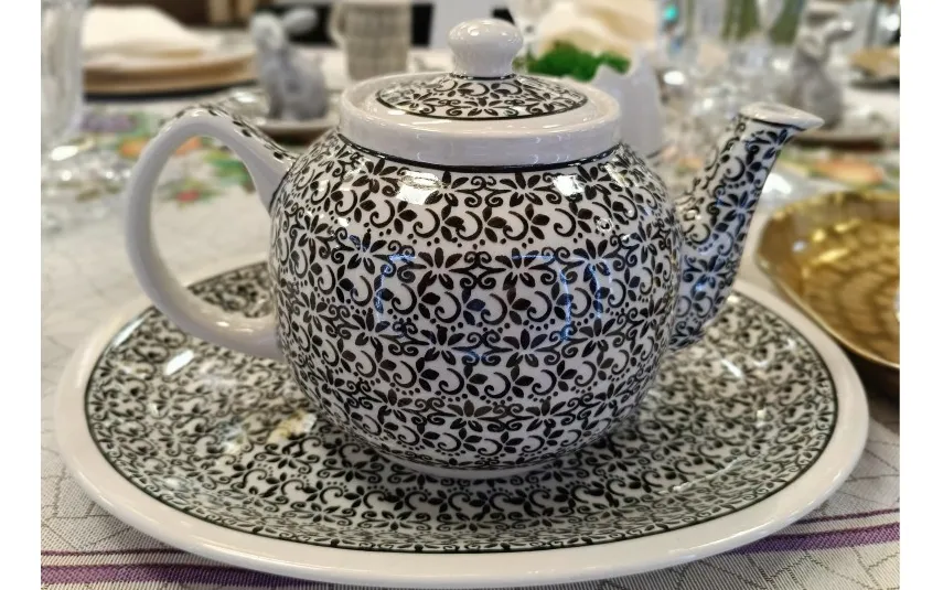 Boleslawiec Czajnik ceramiczny 1 L z pokrywką Bolesławiec Dekor 941 Discount