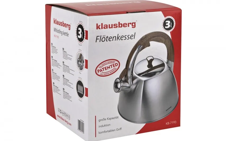 Klausberg Czajnik KB-7193 stalowy 3L Sale