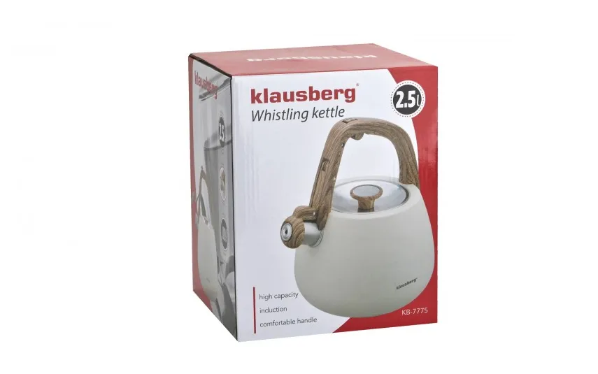 Klausberg Czajnik tradycyjny 2,5 L beżowy KB-7775 New