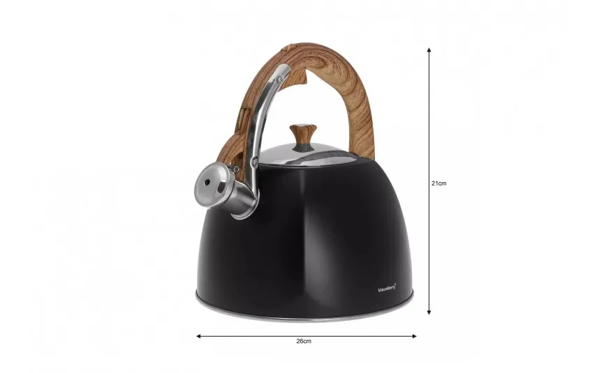 Klausberg Czajnik tradycyjny 3 L czarny KB-7498 Outlet