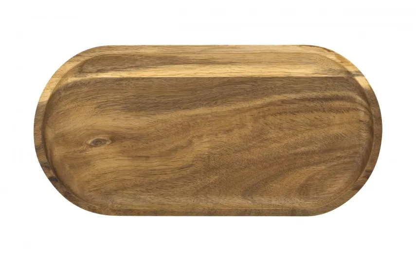Inna Deska do serwowania taca akacjowa 30x15x2 cm owalna New