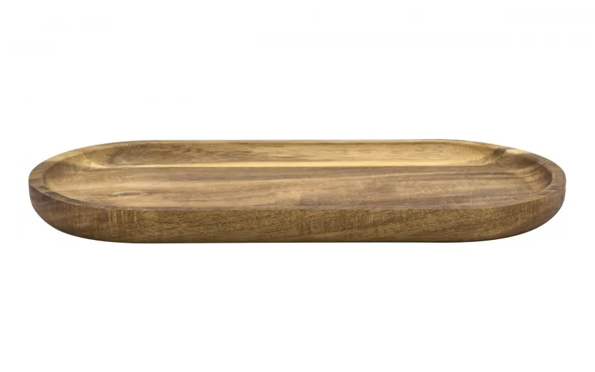 Inna Deska do serwowania taca akacjowa 30x15x2 cm owalna New