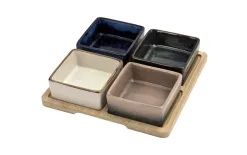 Mondex Deska z miskami MODERN KITCHEN19x19x5cm New