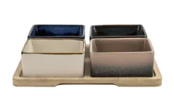 Mondex Deska z miskami MODERN KITCHEN19x19x5cm New