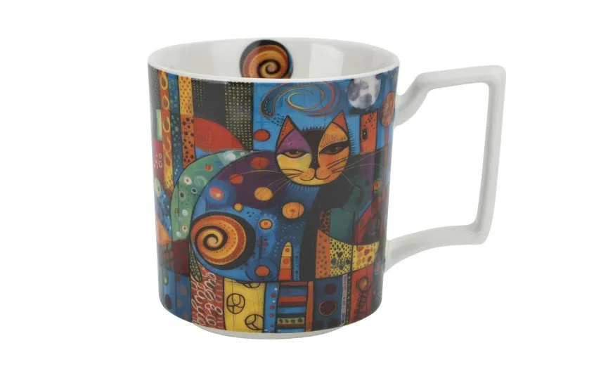 Duo Duży kubek porcelanowy 750 ml Modern Cat Best