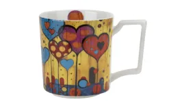 Duo Duży kubek porcelanowy 750 ml Modern Hearts Online
