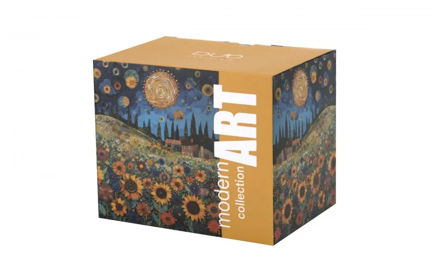 Duo Duży kubek porcelanowy 750 ml Modern Sunflower Field Fashion