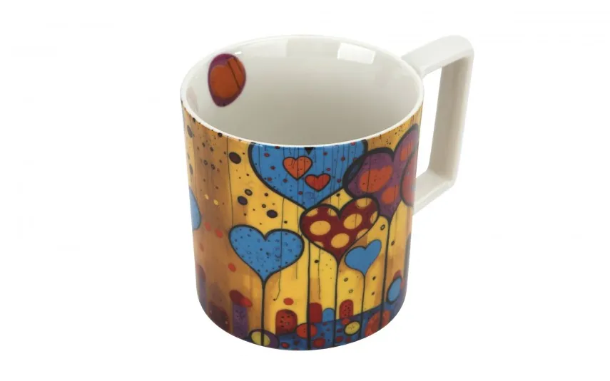 Duo Duży kubek porcelanowy 750 ml Modern Hearts Online