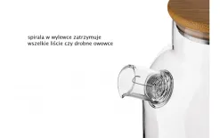 Tadar Dzbanek szklany do herbaty i lemoniady 2,2 L Nexo Fashion
