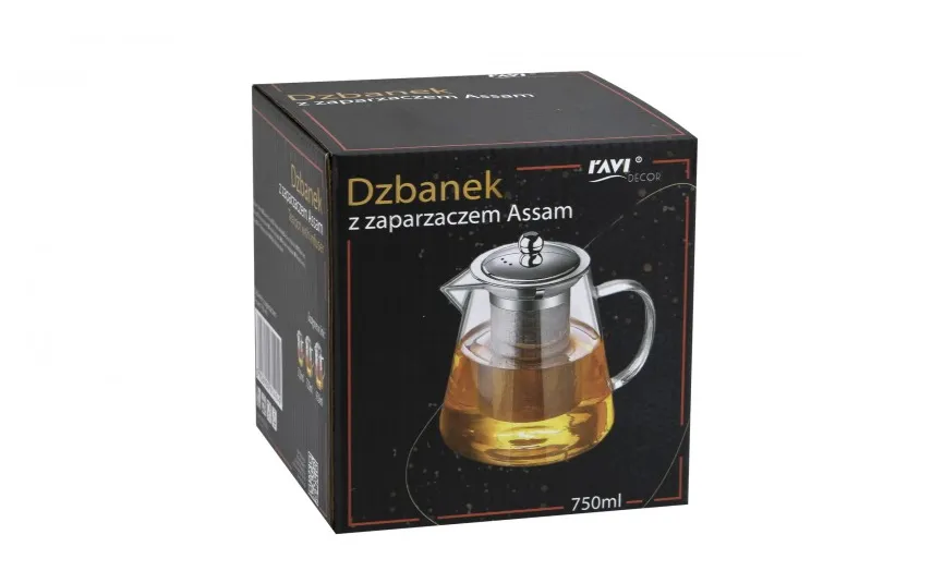 Ravi Dzbanek z zaparzaczem 750 ml Assam Fashion