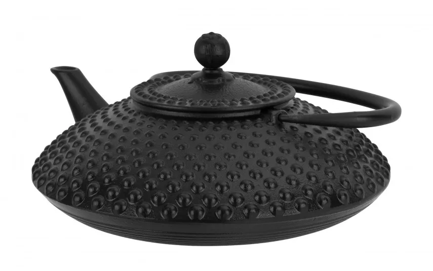 Witek Home Żeliwny czajnik 1,25 L z sitkiem SakuraTea czarny New