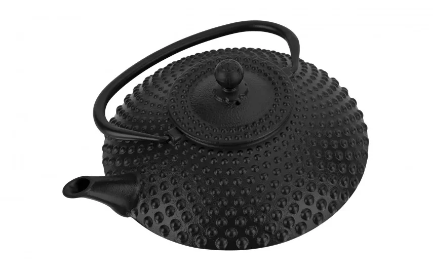 Witek Home Żeliwny czajnik 1,25 L z sitkiem SakuraTea czarny New
