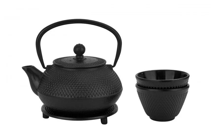 MPLCo Żeliwny zestaw 4 el. do parzenia herbaty w stylu Japanese czarny MPL 722045 Sale