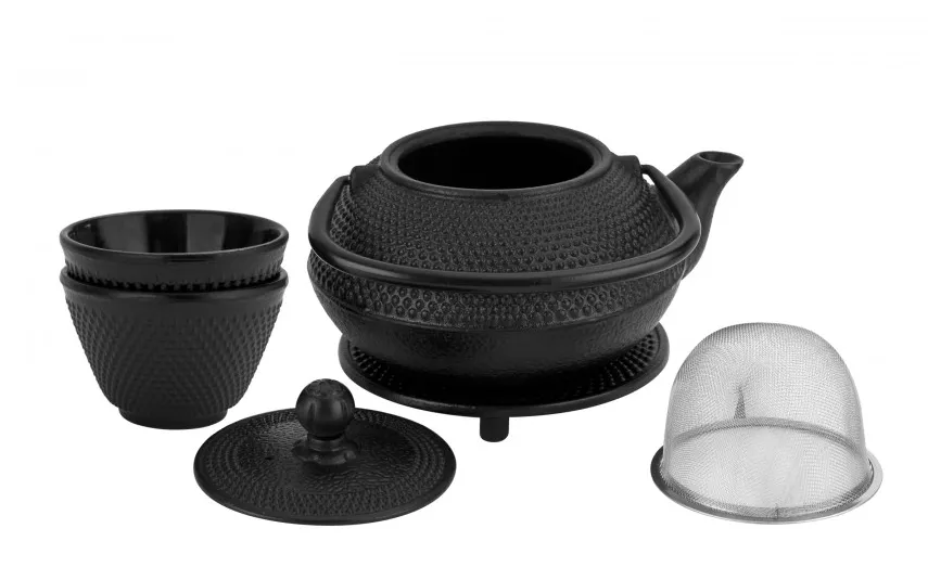 MPLCo Żeliwny zestaw 4 el. do parzenia herbaty w stylu Japanese czarny MPL 722045 Sale