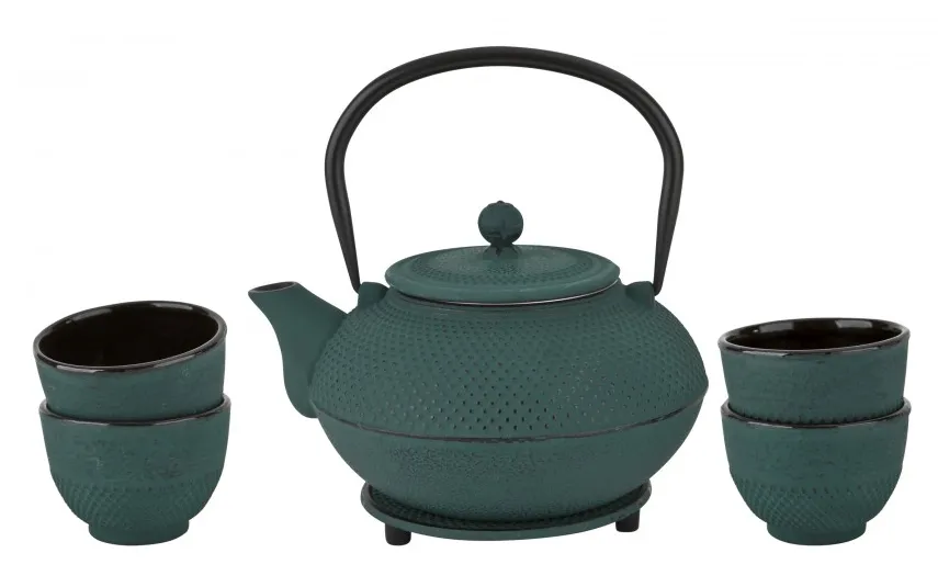 Witek Home Żeliwny zestaw do parzenia herbaty w stylu Japanese zielony Online