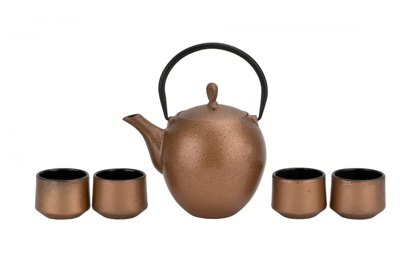 MPLCo Żeliwny zestaw do parzenia herbaty 1,3 L miedziany Sale
