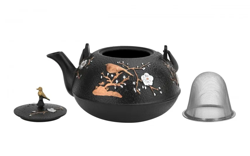 MPLCo Żeliwny zestaw do parzenia herbaty w stylu Japanese zdobiony Discount