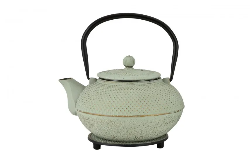 Witek Home Żeliwny zestaw do parzenia herbaty w stylu Japanese miętowy Outlet