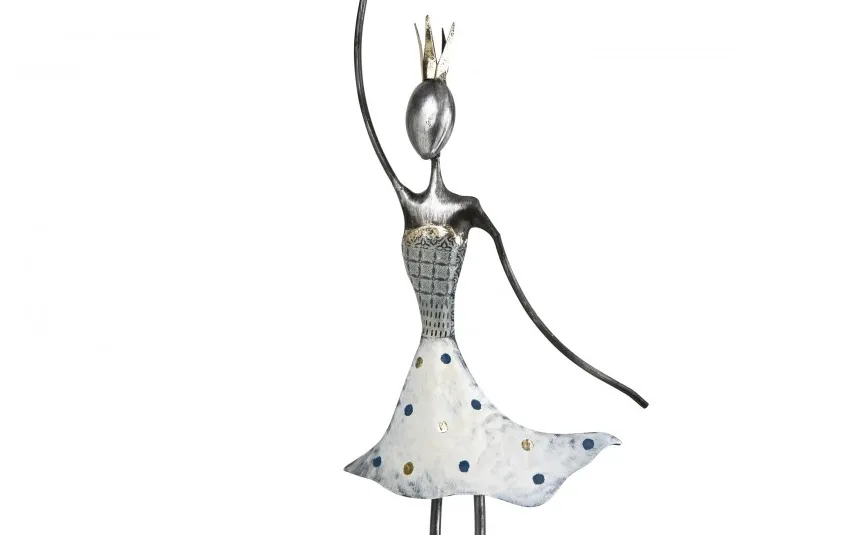 Bizar Figurka baletnicy z metalu 20x7,5x79 cm Clearance