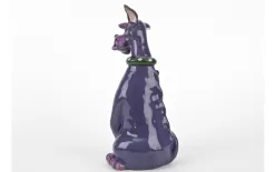 Witek Home Figurka ceramiczna Pies fioletowy Clearance