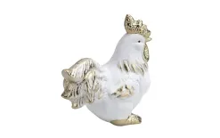 Art-Pol Figurka kogut złoto-biały Sale