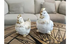 Art-Pol Figurka kogut złoto-biały Sale