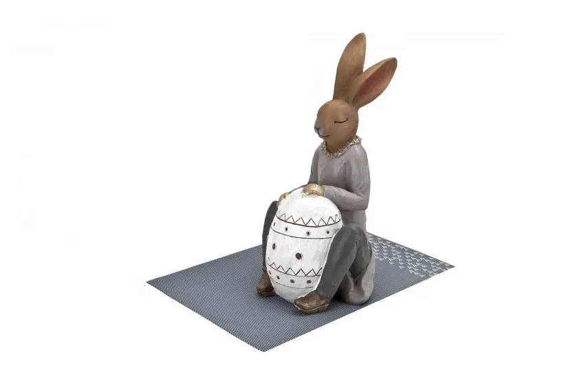 Dekor Pap Figurka Królik przy jajku 42 cm chłopiec Outlet