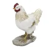 Dekor Pap Figurka Kura 18,5 cm biało-złota Outlet